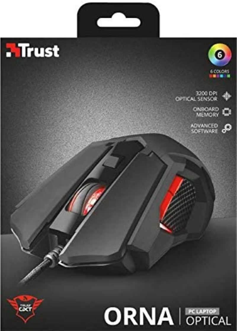 TRUST GXT 148 ORNA TRUST OPTICAL GAMING MOUSE